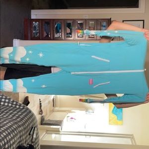 EUC unicorn onesie from tipsy elves